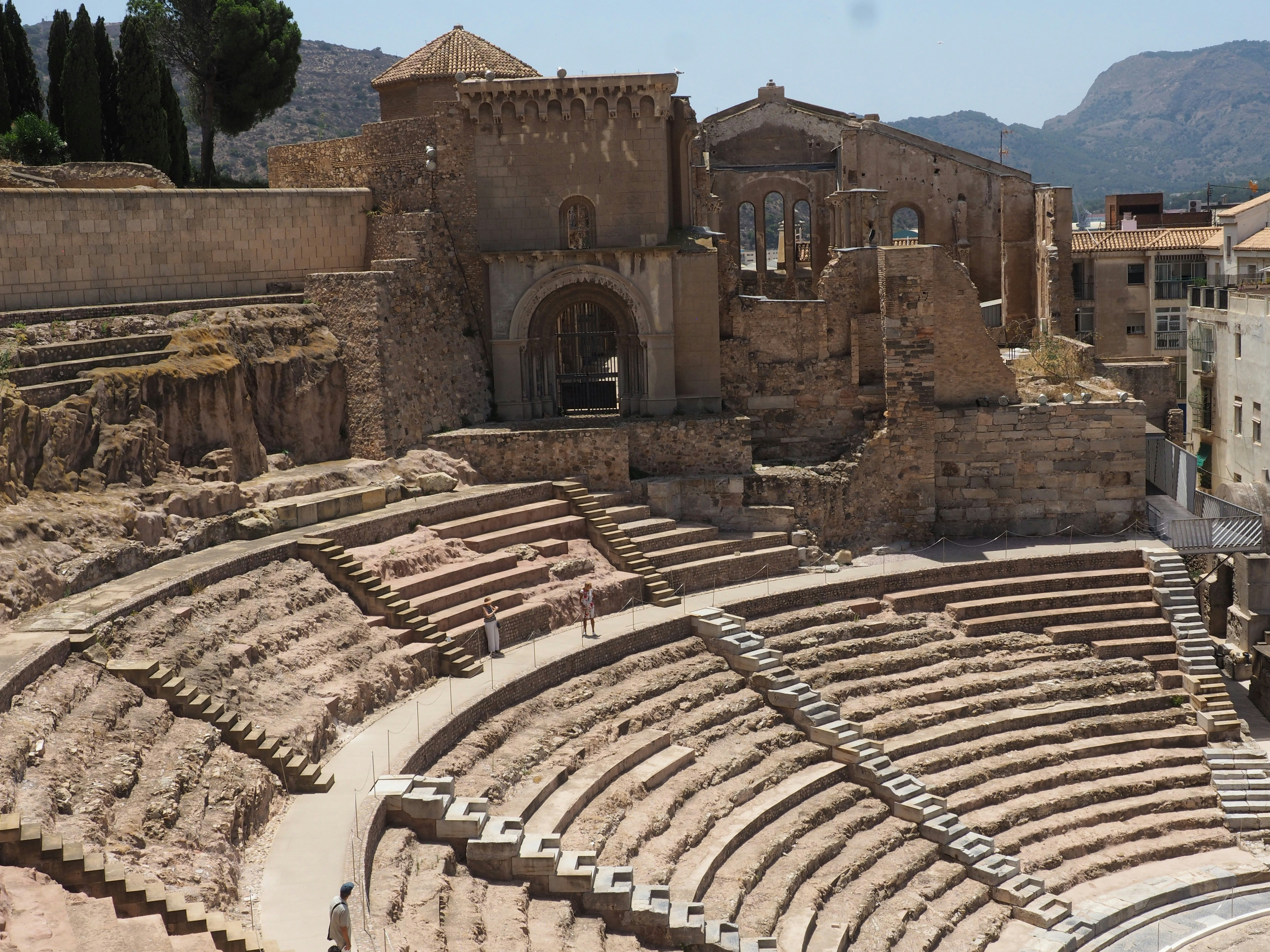 The Roman Theatre in Cartagena, a historic stop that can be combined with tapas and drinks on a food-led day trip in the Region of Murcia.